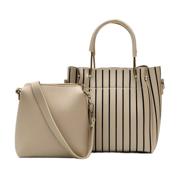 OSTOMY 2-Pc Handbag Set - Off White