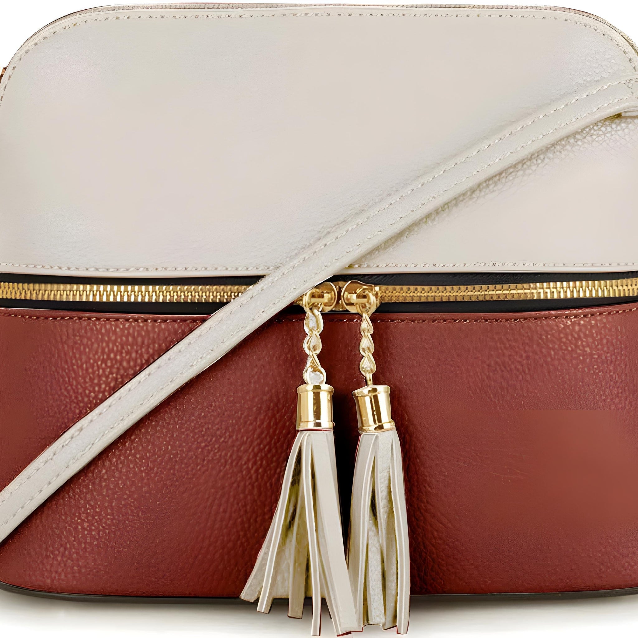 BZ WHITE - CAMEL CROSS BODY BAG