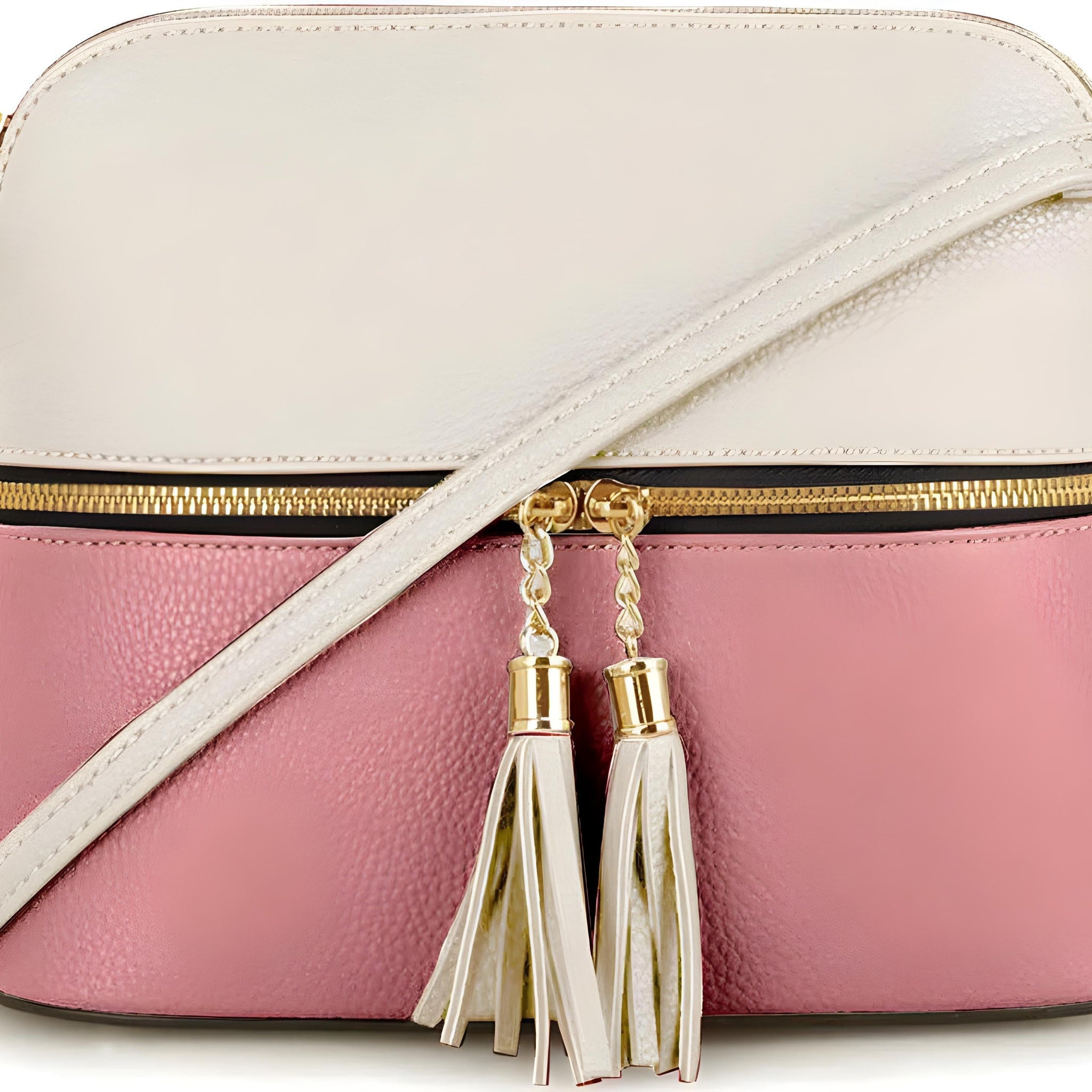 BZ WHITE -  PINK CROSS BODY BAG