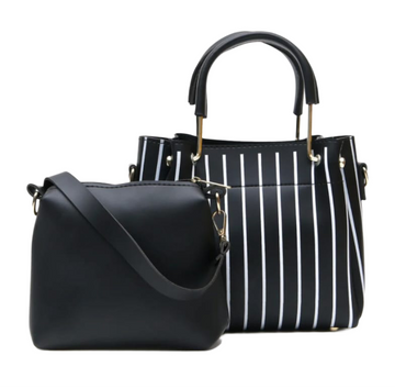 OSTOMY 2-Pc Handbag Set - Black