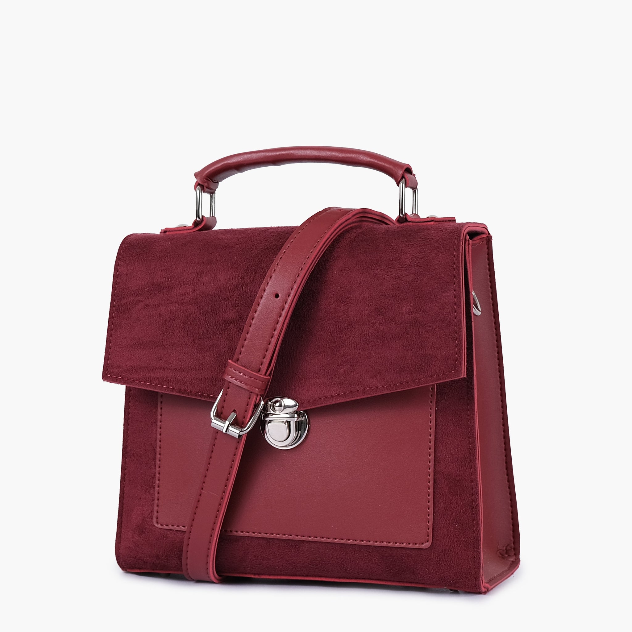 Lock Bloom - Suede Maroon