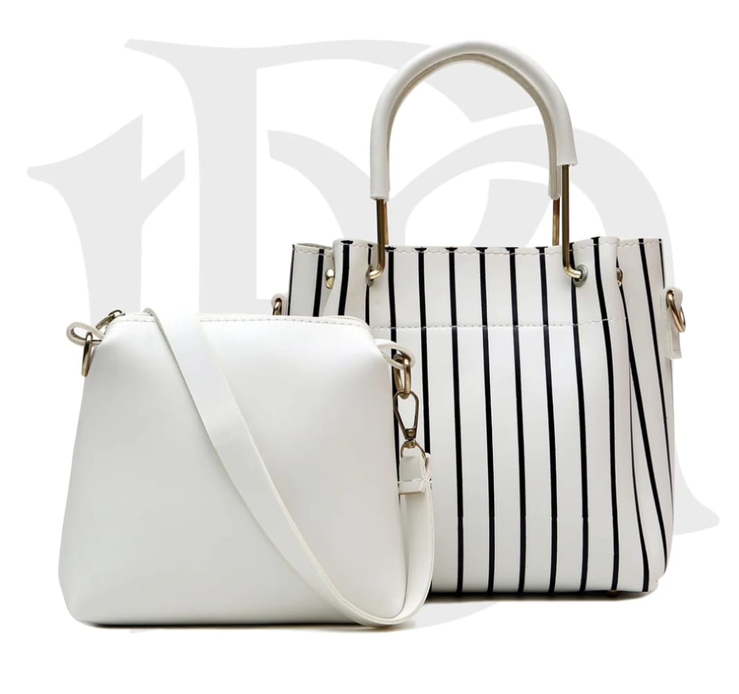 OSTOMY 2-Pc Handbag Set - White